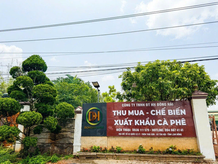 Nhà máy thu mua – chế biến – xuất khẩu cà phê Đông Hải tại Lâm Đồng