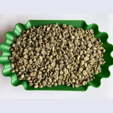 Bourbon washed green coffee